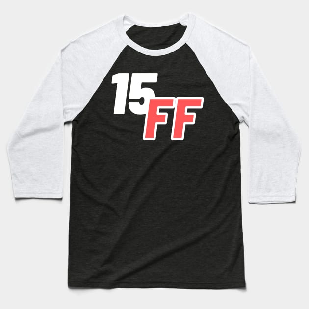 Black, White and Red, Game Term 15 ff and Typographic Baseball T-Shirt by ACH PAINT